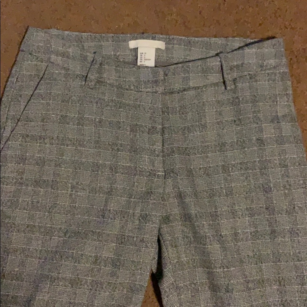 H&M plaid ankle pants